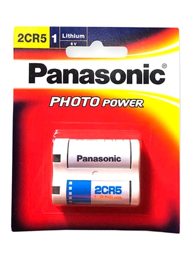 Panasonic 2CR5 Lithium Battery White/blue/black  - Image 1