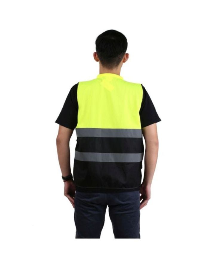 Reflective Safety Vest Yellow/Grey/Black