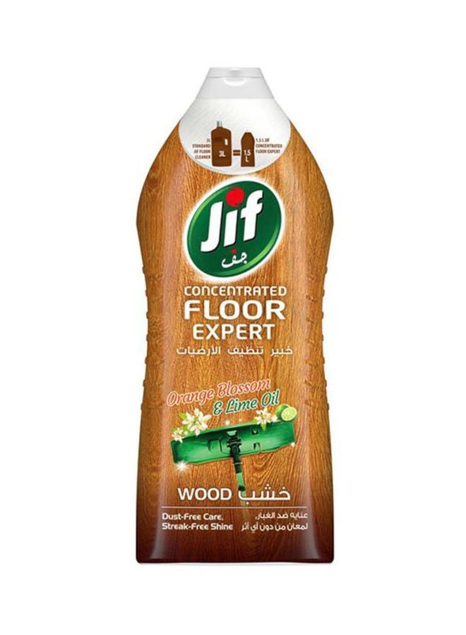 Jif Concentrated Floor Expert For Wood Flooring Orange Blossom With Lime Oil Brown 1.5Liters  - Image 1