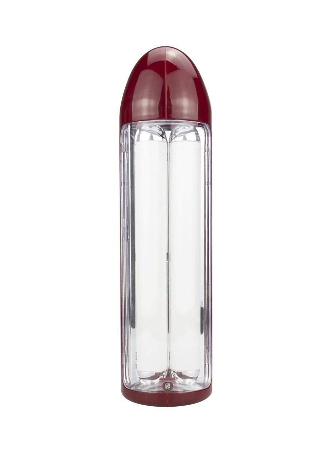 Rechargeable Emergency Lantern with Sidelights  Unbreakable and Durable Design  BuiltIn Battery with Overcharge Protection  Ideal for Camping and Hiking SEL-677N Maroon/Clear