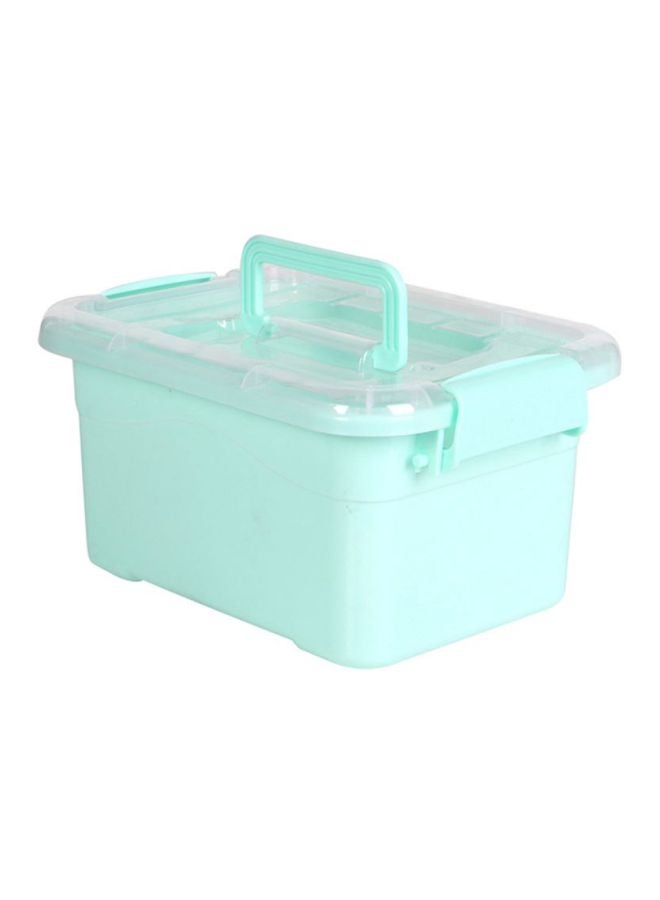 Sharpdo Plastic Storage Box Green/Clear 29x19x15cm  - Image 1