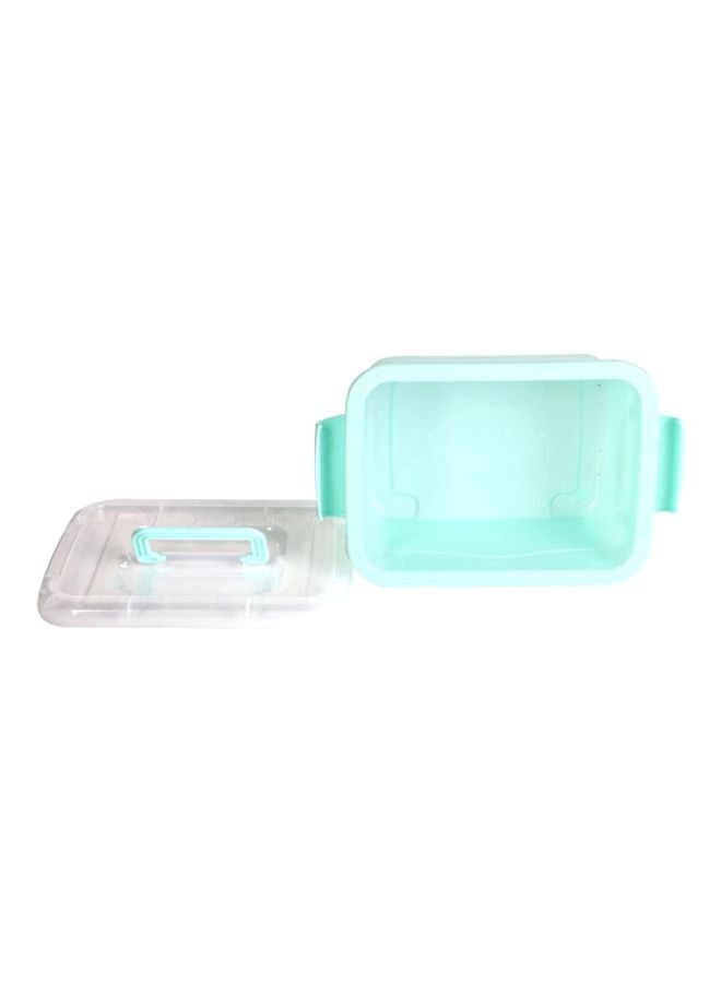 Sharpdo Plastic Storage Box Green/Clear 29x19x15cm  - Image 4