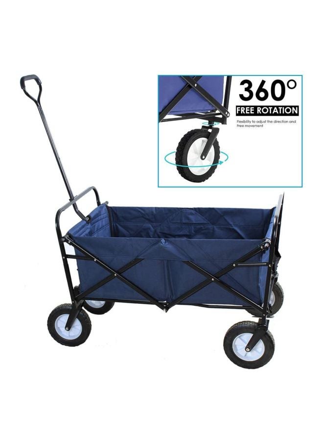 Cool Baby Multi-Functional Folding Shopping Cart Trolley Dark Blue/Black 90x60x50cm - Image 2