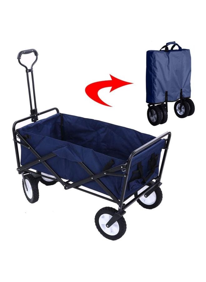 Cool Baby Multi-Functional Folding Shopping Cart Trolley Dark Blue/Black 90x60x50cm - Image 4