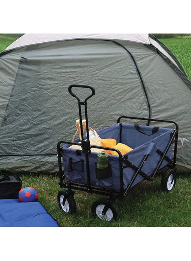 Cool Baby Multi-Functional Folding Shopping Cart Trolley Dark Blue/Black 90x60x50cm - Image 5