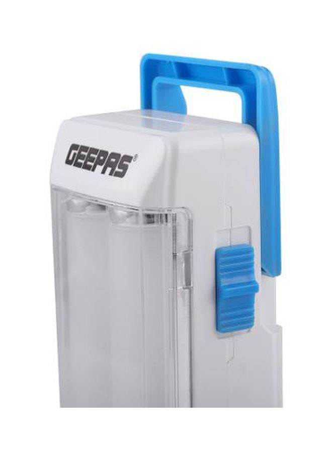 GEEPAS - Rechargeable Emergency Lantern, 4hr Duration| 18 Pcs SMD High Power LED | Rechargeable Battery, Portable Handle, 4 Hours Working, Anti Glare Bright Light| Ideal for Trekking, Hiking & More White/Blue - Image 1
