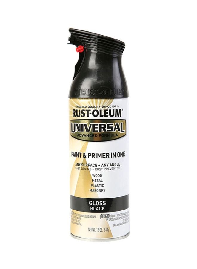 RUST-OLEUM Universal Gloss Spray Paint Gloss Black 354.8ml