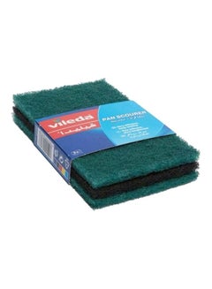 Vileda Pack Of 3 Scouring Pad Green  - Image 3