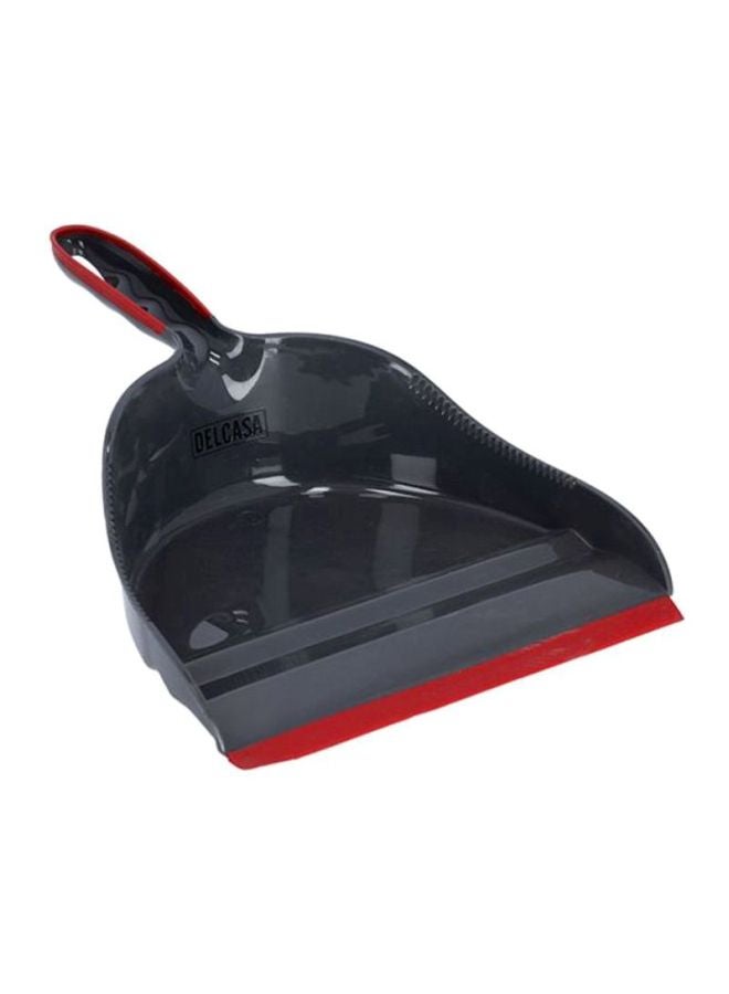 DELCASA Plastic Dustpan Grey/Red - Image 2