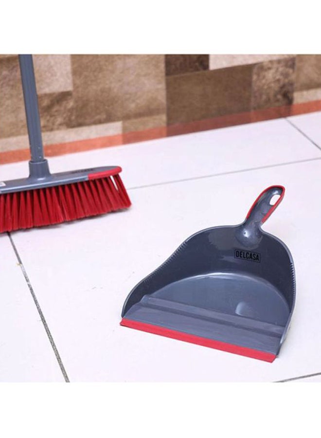 DELCASA Plastic Dustpan Grey/Red - Image 5