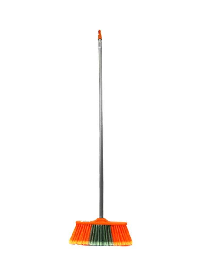 DELCASA - Broom With Handle Orange/Green/silver - Image 1