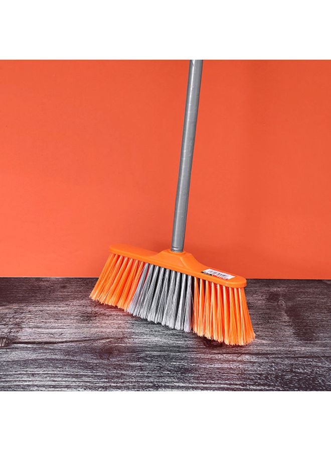 DELCASA - Broom With Handle Orange/Green/silver - Image 1