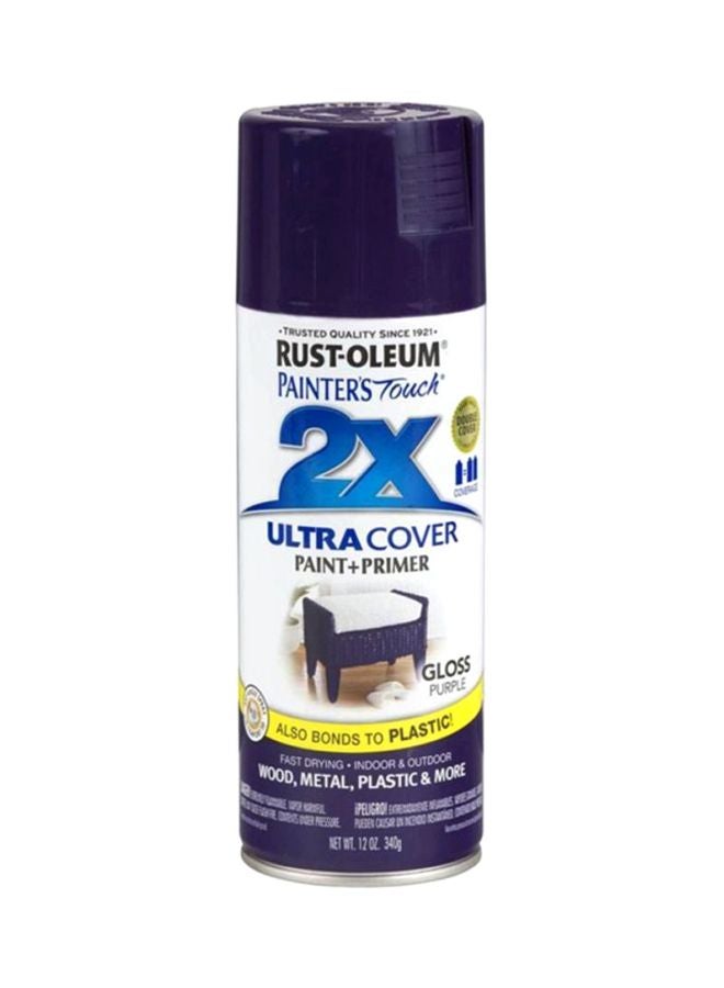RUST-OLEUM Painter's Touch Ultra Cover 2x Spray Gloss Purple 340grams