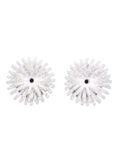 OXO Set of 2 Soap Dispensing Palm Brush White/Black 12x5x5cm  - Image 1