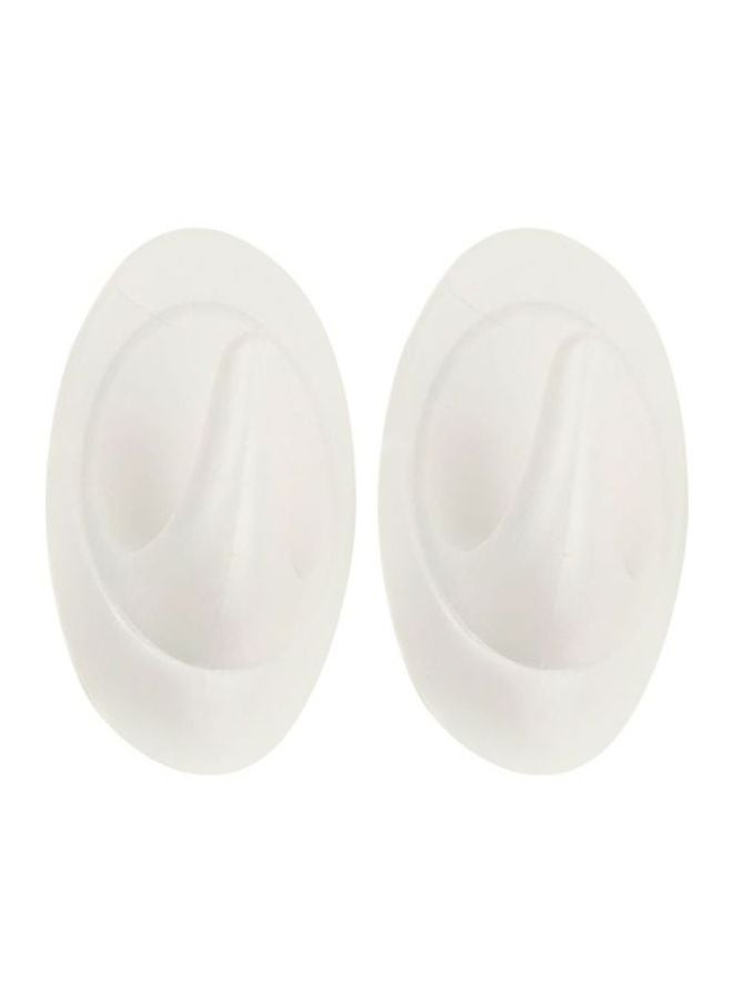3M 2-Piece Command Quartz Terrace Hook White - Image 1