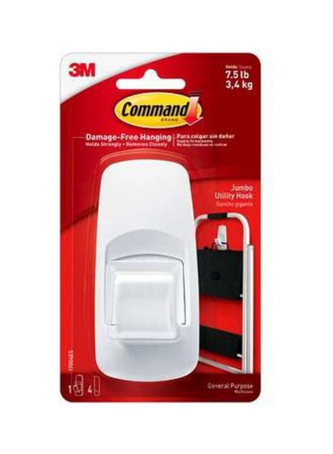 3M - Command Brand Utility Hook White Jumbo - Image 1