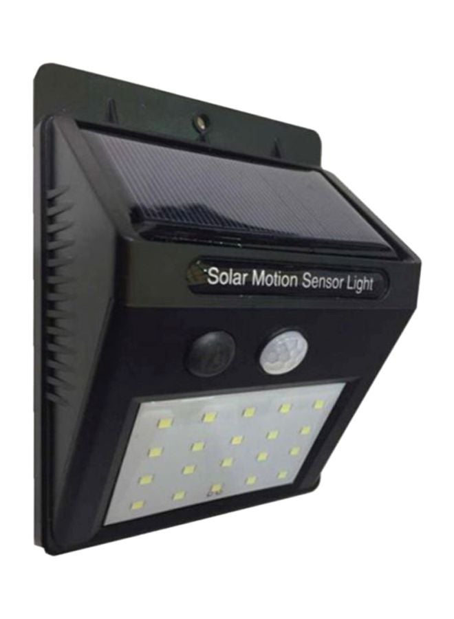 بيوينتي مصباح جداري للطرق مزود بعدد 20 لمبة بإضاءة LED للأماكن الخارجية أسود/ أبيض 5x10سم  - Image 1