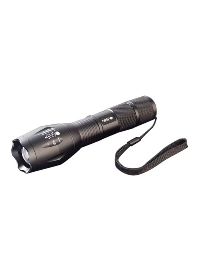 Voberry Flashlight Torch Zoom Lamp Black 50x40x150mm  - Image 1