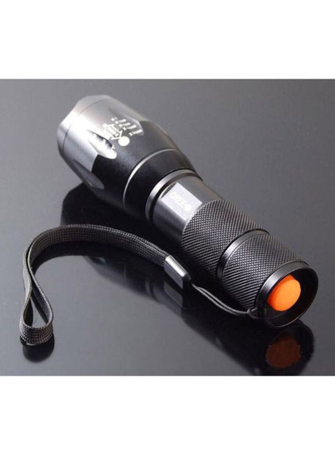 Voberry Flashlight Torch Zoom Lamp Black 50x40x150mm  - Image 2