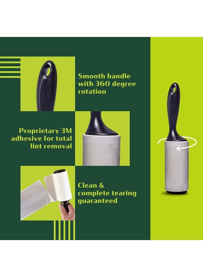 3M Scotch Brite Mini Lint Roller Black/White 3inch - Image 4