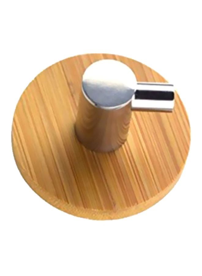 3M Qiangtie Stainless Steel L Shaped Door Hook Silver/Brown 50x25x16mm - Image 1