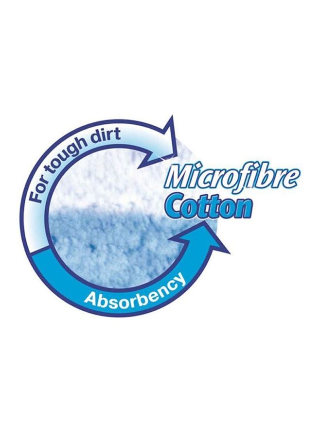 Vileda Active Max Flat Floor Mop Refill White/Blue - Image 3