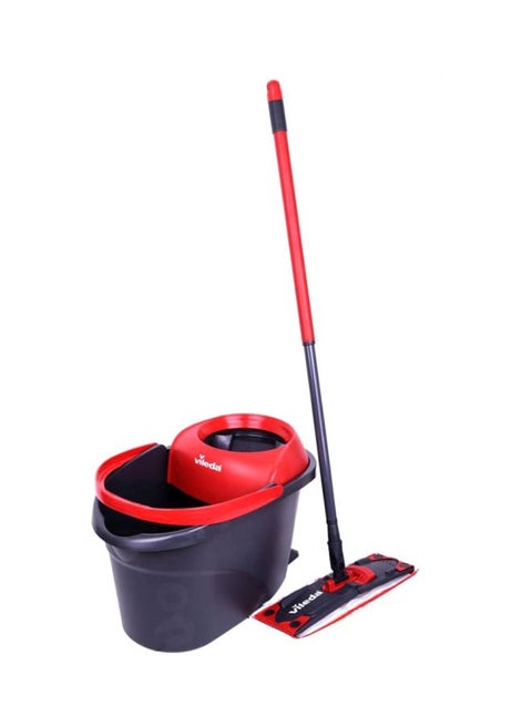 2-In-1 Ultramat Turbo Mop And Bucket Red/Black 51x132x21.5cm