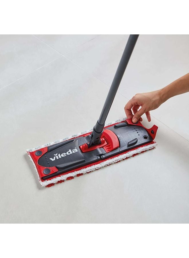 Vileda - 2-In-1 Ultramat Turbo Mop And Bucket Red/Black 51x132x21.5cm - Image 1