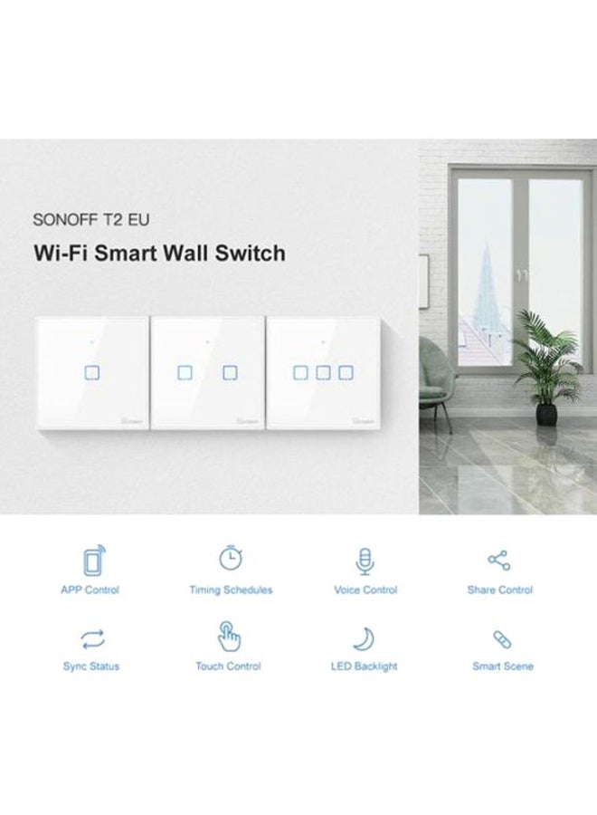 SONOFF WiFi Wall Light Switch White 86x86x35mm - Image 2
