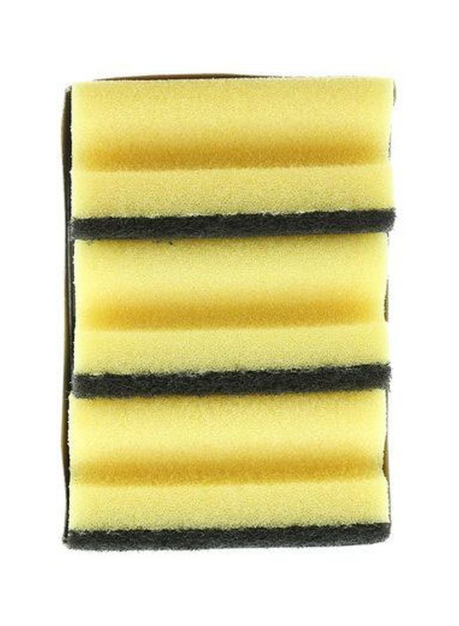 فيليدا طقم فوط جلْي كريستال جليتزي لتنظيف الصحون، 9 قطع أصفر/أسود - Image 2