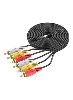 3M 6 Pin 3 RCA/M-3 Rca/M ts TCV3303N N/Plated Audio Video RCA Cable Multicolour  - Image 1