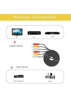 3M 6 Pin 3 RCA/M-3 Rca/M ts TCV3303N N/Plated Audio Video RCA Cable Multicolour  - Image 3