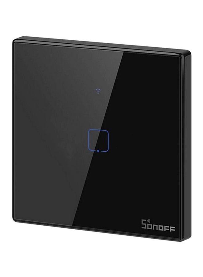 SONOFF T3UK1C-TX 86 1-Gang Way Smart WiFi Switch RF433 Remote Control Compatible with Alexa Google Home Black 86x86x35mm - Image 2