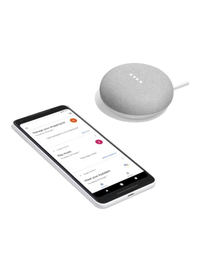 Google - Home Mini Smart Speaker Grey - Image 1