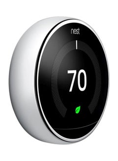 Nest 3rd Generation Learning Thermostat Stainless Steel 3.3inch  - Image 2