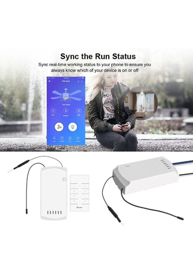 SONOFF - WI-FI Smart Home Module With Timer White 13x5.99x3.3cm - Image 1