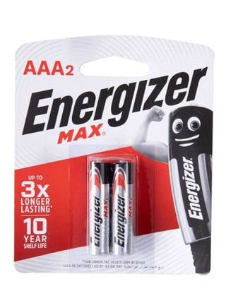 Pack Of 2 Max AAA Alkaline Batteries Silver/Black - v1616938288/N40897794A_1