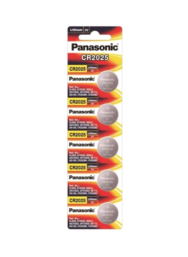 Panasonic 5-Piece Lithium Coin Cell Set Silver  - Image 1