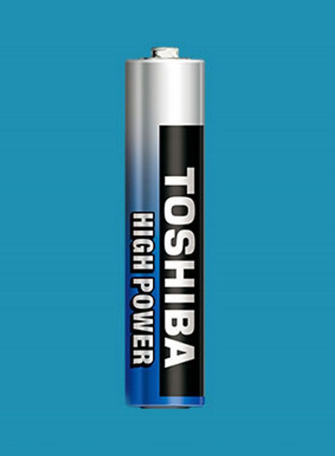 Toshiba 2-Piece High Power Alkaline AAA Battery Pack Blue/Silver  - Image 2