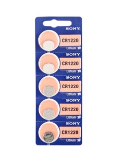 Sony 5-Piece Coin Lithium Battery silver 