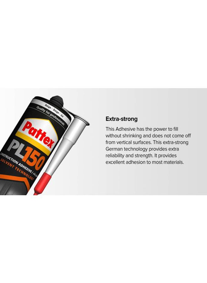 Henkel Solvent Technology Construction Adhesive Beige 380grams Beige 380grams - Image 4