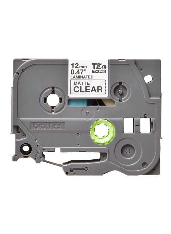 brother Labelling Tape Cassette Clear/Black - Image 1
