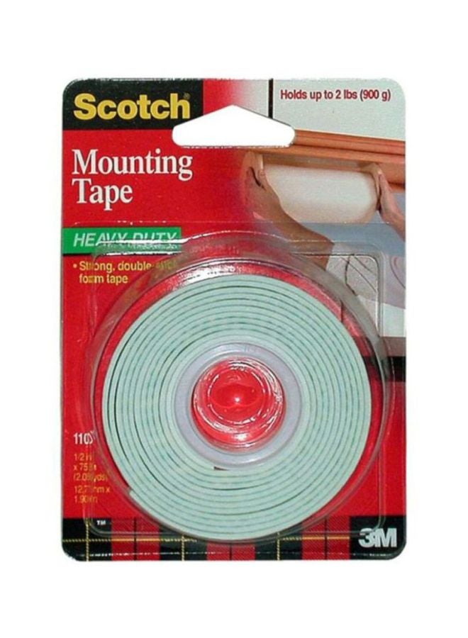 Scotch Mounting Tape 0.5 x 75 inch Grey