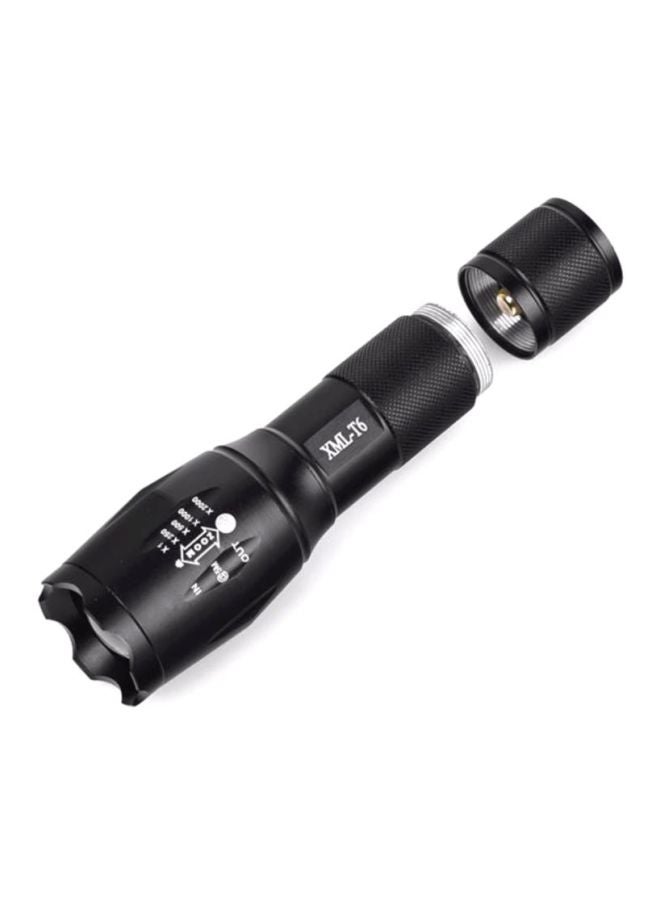 Voberry - X800 Tactical Flashlight LED Zoom Military Torch G700 Battery Charger SKYWOLFEYE Black - Image 1