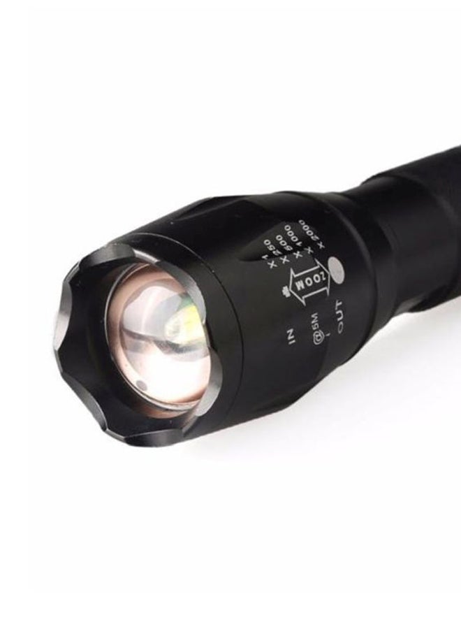 Voberry - X800 Tactical Flashlight LED Zoom Military Torch G700 Battery Charger SKYWOLFEYE Black - Image 1