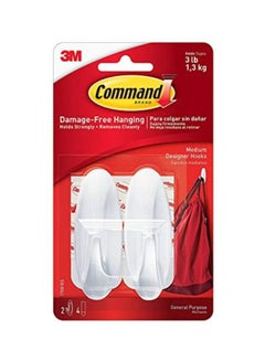 3M Designer Hooks White  - Image 3