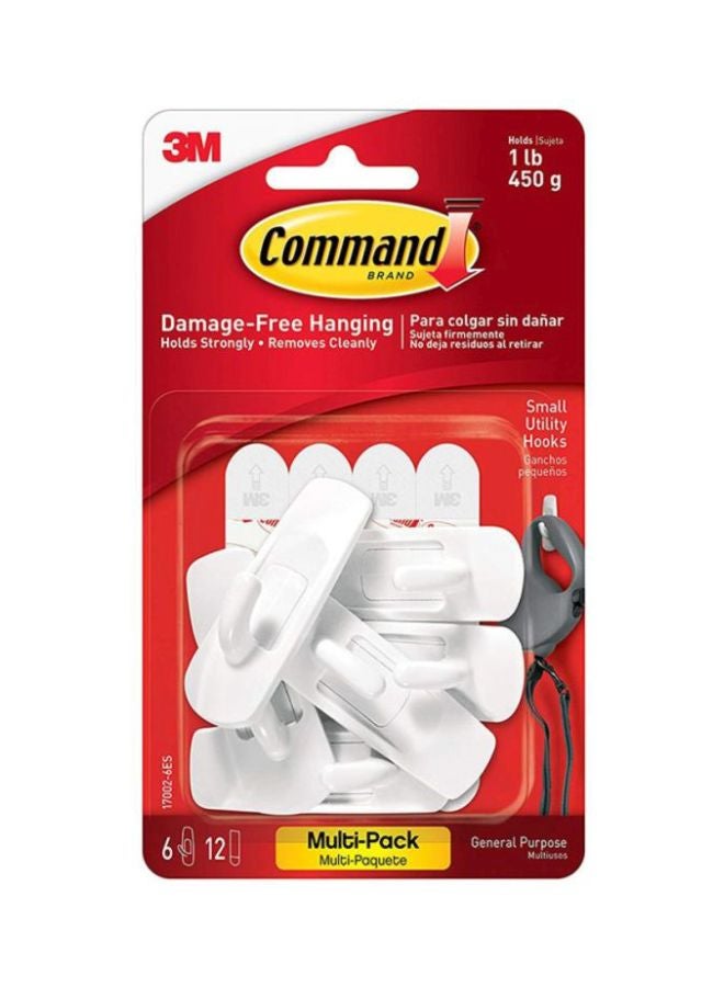 3M Small Hook Value Pack White - Image 2