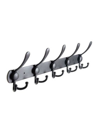 Wall Hanger With 5 Hooks Black 45x13cm - v1616938336/N20646984A_1