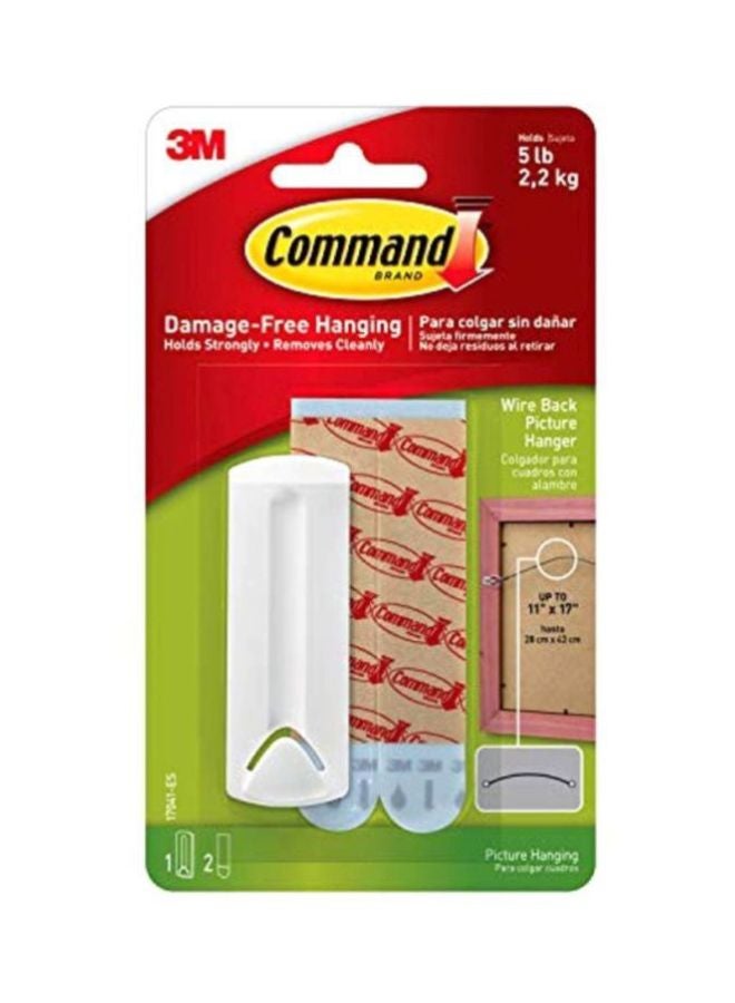 3M Wired Backed Picture Hanger White - Image 2