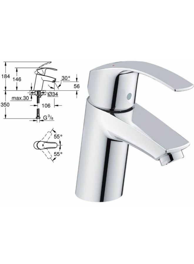 Eurosmart Basin Mixer Faucet Chrome S - v1616938337/N38197478A_3